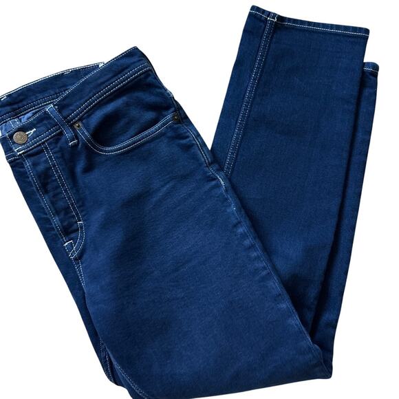ACNE Studios Bla Konstant River Cobalt Blue White Stitched Tapered Jeans Size 30 - Picture 6 of 8